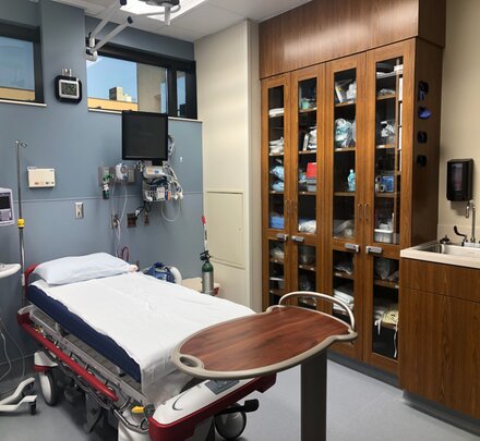 Emergency Department patient room